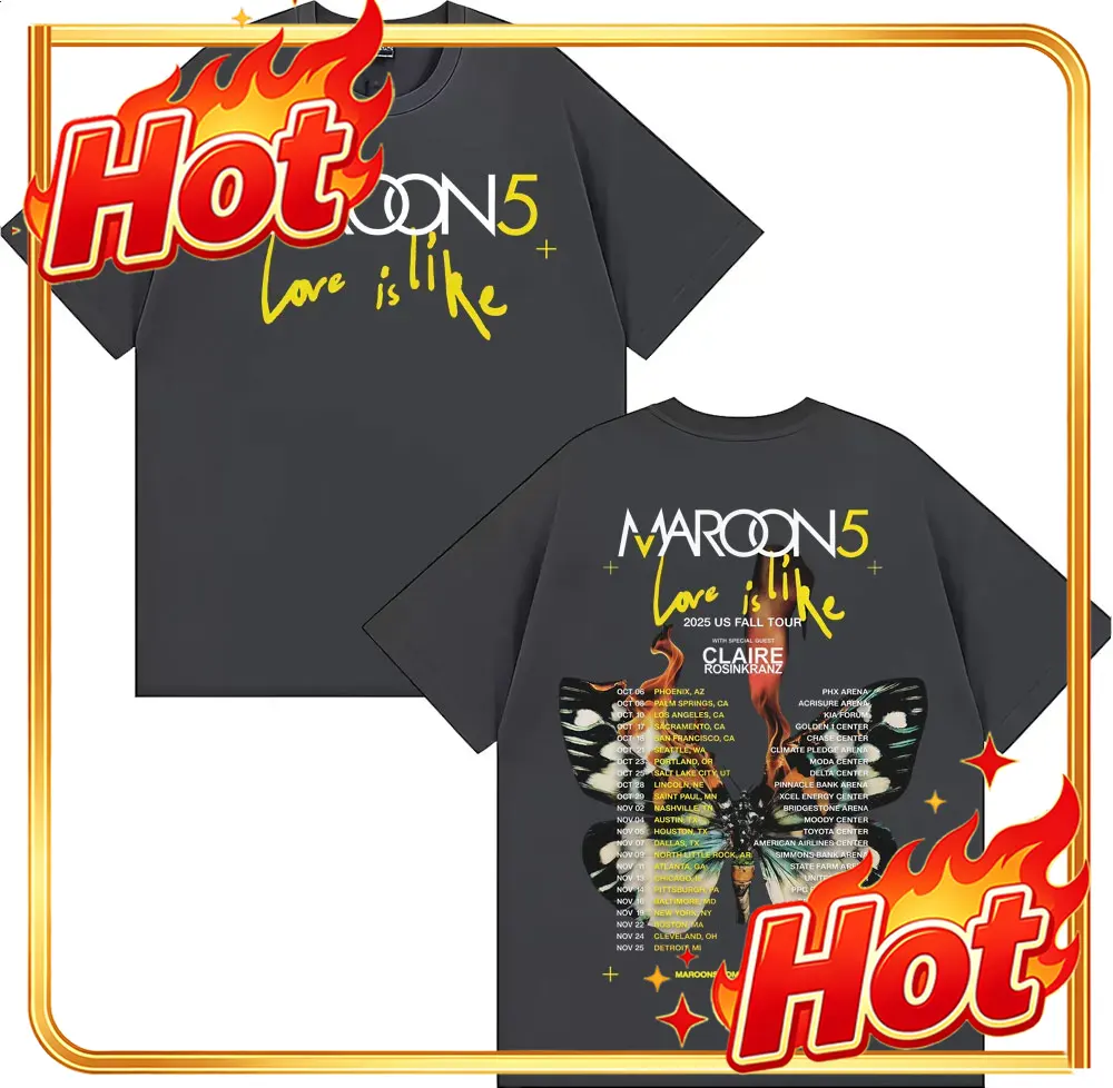 Футболка Band Maroon 5 Love Is – обзор и цена Street Fashion Men 2025