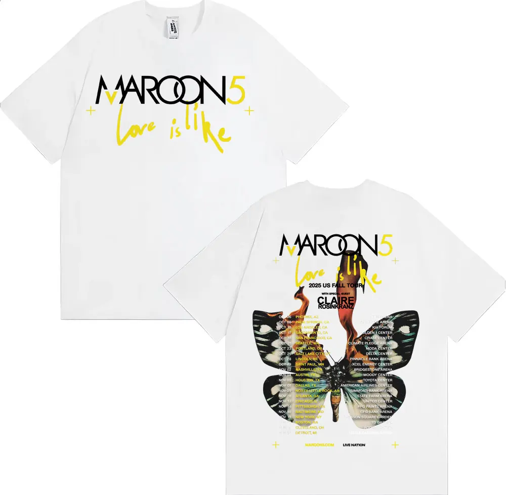 Футболка Band Maroon 5 Love Is – обзор и цена Street Fashion Men 2025